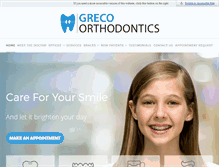 Tablet Screenshot of drgrecoortho.com